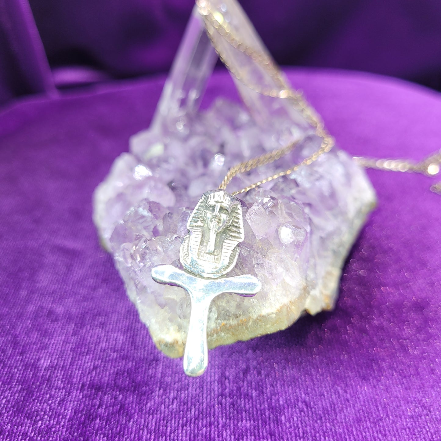 Pharaoh Genie Pendant | All is Yours! | Vessel for Ancient Djinn | 4.95g Silver Talisman
