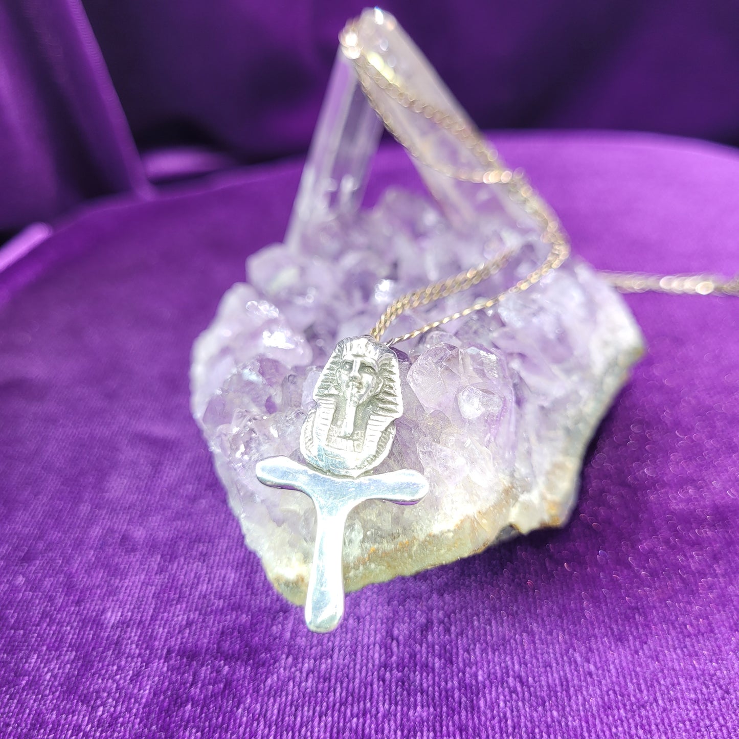 Pharaoh Genie Pendant | All is Yours! | Vessel for Ancient Djinn | 4.95g Silver Talisman