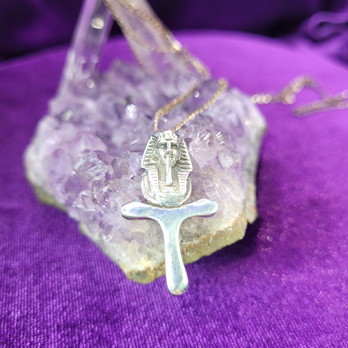 Pharaoh Genie Pendant | All is Yours! | Vessel for Ancient Djinn | 4.95g Silver Talisman