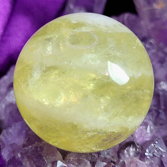 Citrine Sphere of Golden Energy - Elevate Your Spirit with Magical Power