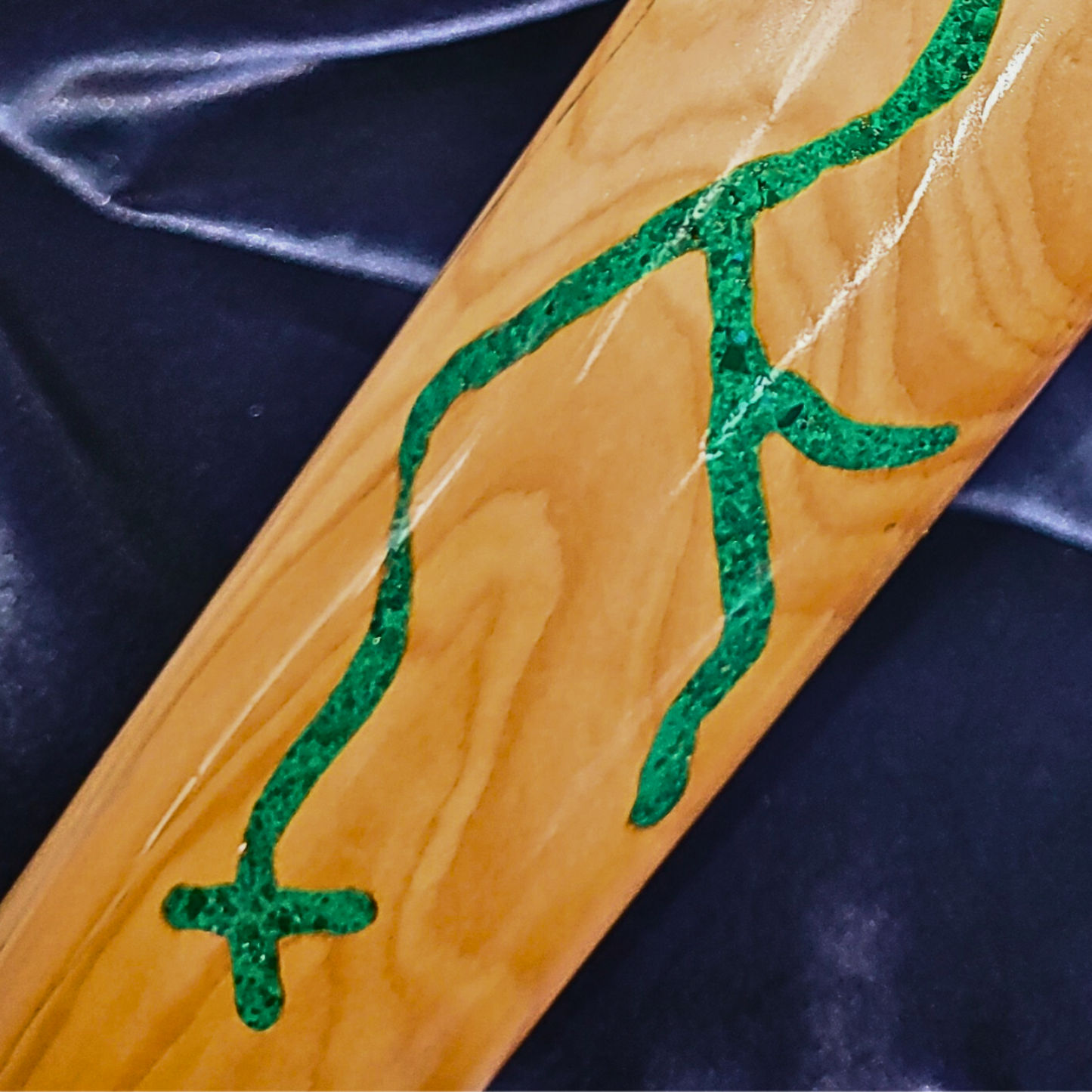 Diamonds of Destiny Staff – Blue Spruce, Citrine Beacon & Mystic Inlays, 66.5”