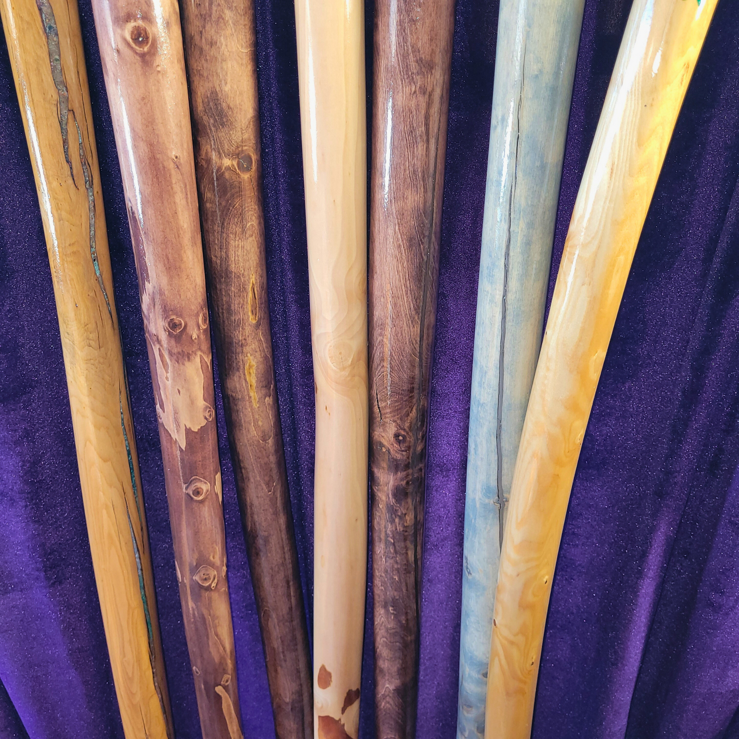 Light Bringer Reflection Staff – Madrone & Chatoyant Labradorite, 68.5”