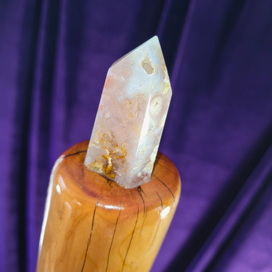 Super Seven Warlock Staff – Thunder Cloud Plum & Super Seven Crystal, 69.5”