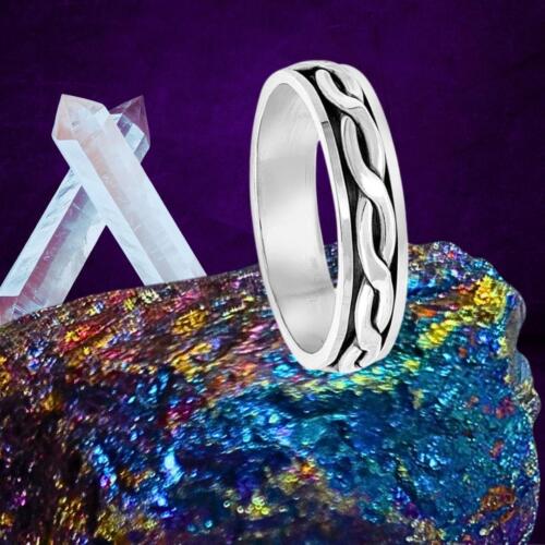 Lucky Silver Spinning Ring Brings Financial Independence & Wealth!