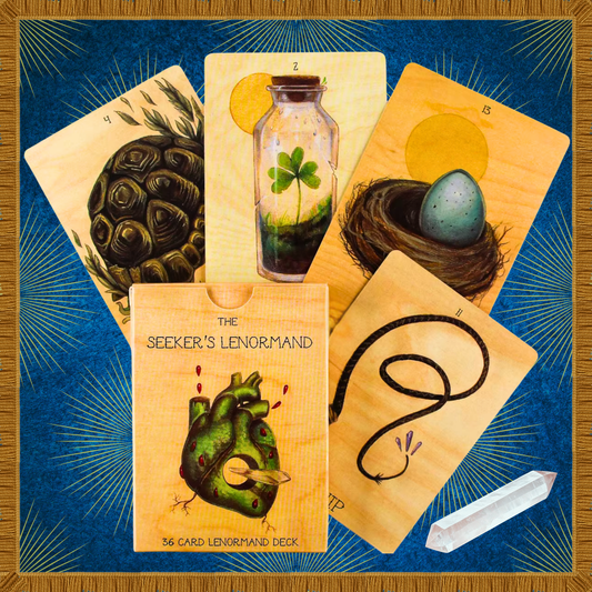 The Seeker’s Lenormand: A Deck of Shadows, Symbols, and Secrets