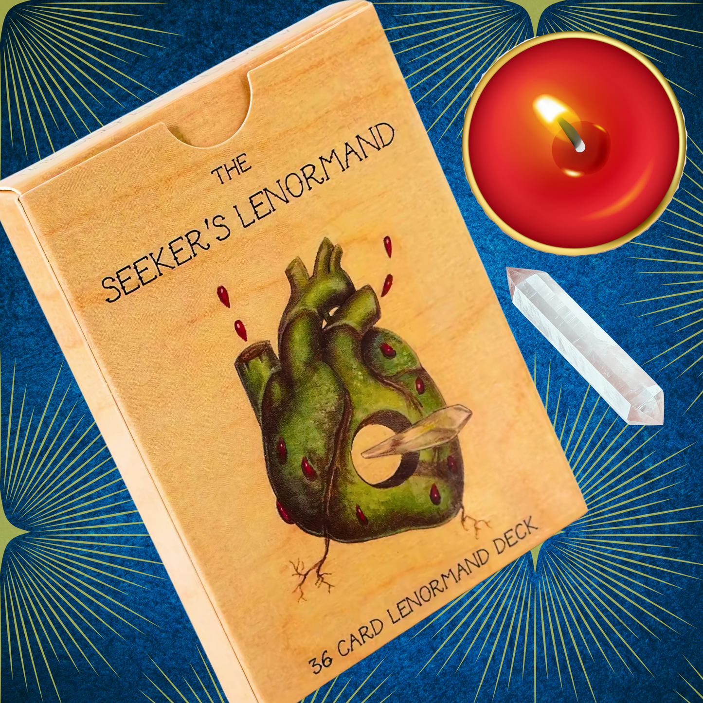 The Seeker’s Lenormand: A Deck of Shadows, Symbols, and Secrets