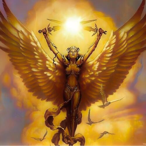 Ascending Angel Spirit Brings Blessings of Light, Protection, Success & Peace