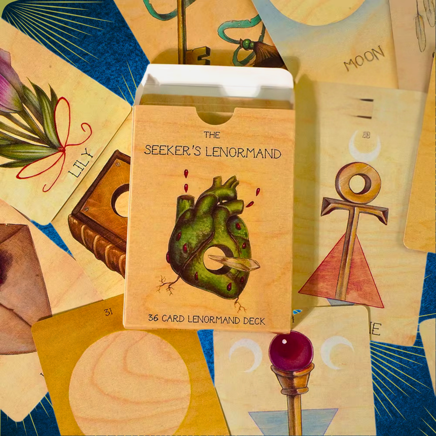 The Seeker’s Lenormand: A Deck of Shadows, Symbols, and Secrets