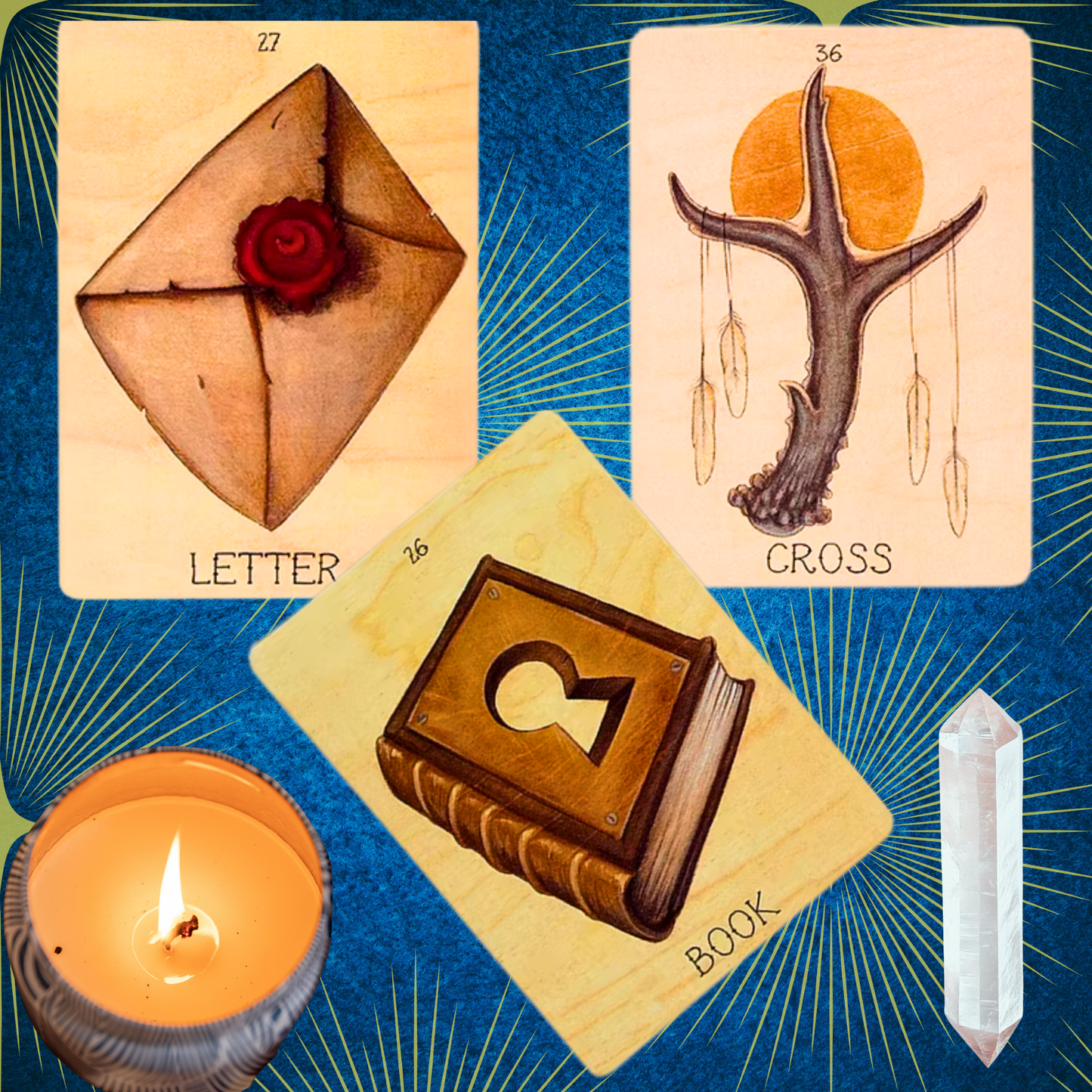 The Seeker’s Lenormand: A Deck of Shadows, Symbols, and Secrets