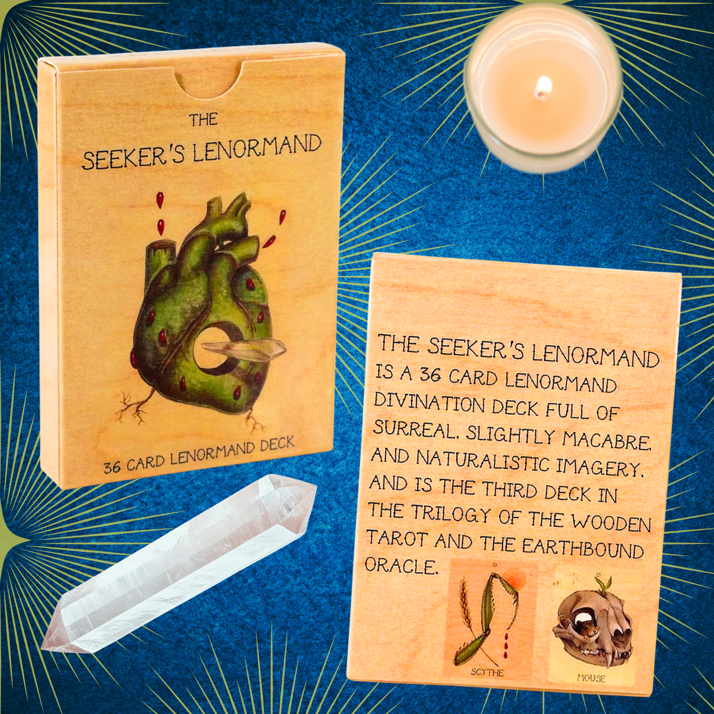 The Seeker’s Lenormand: A Deck of Shadows, Symbols, and Secrets