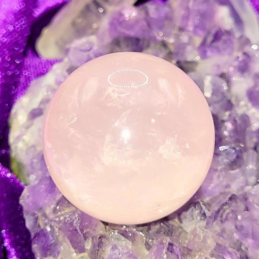 Fairy Energy Sphere - Invite Peace, Good Luck, and Rose Quartz Blessings