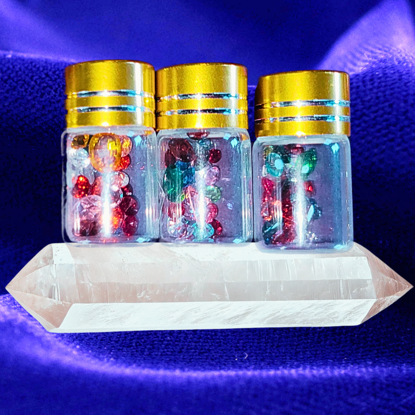 Shooting Star Wishing Bottles with Gemstones & Magick Wishing Ritual