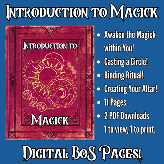 Magical Guide to Awaken Your Inner Power - Printable Book of Shadows PDF