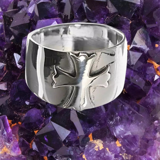 Mystical Cross Ring - Bind Bright Blessings of Prosperity & Protection to You