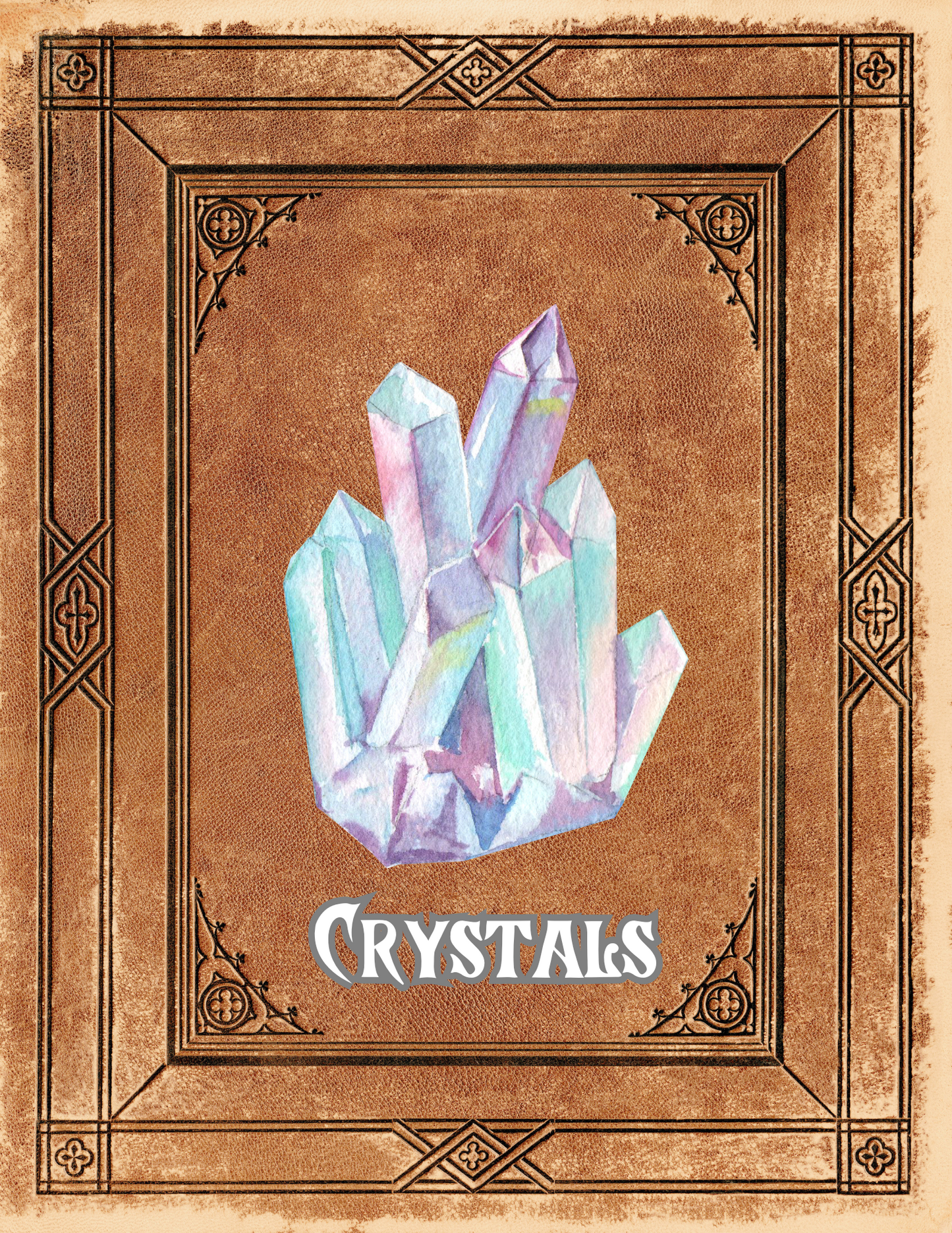 Healing Crystal Grimoire Printables - 101 Metaphysical Book of Shadows Pages