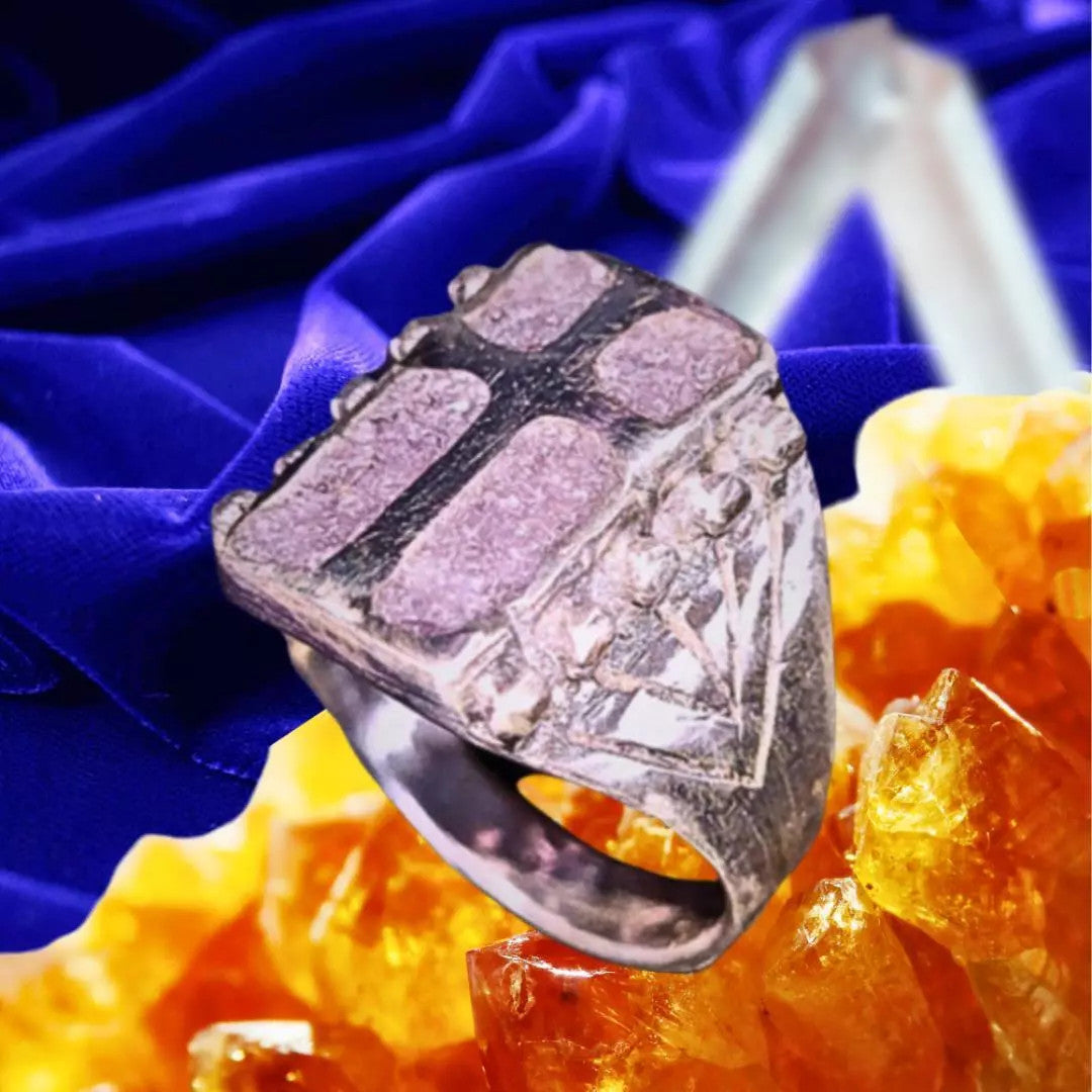 Brotherhood Protection Ring - Sacred Cross for Strength & Defense